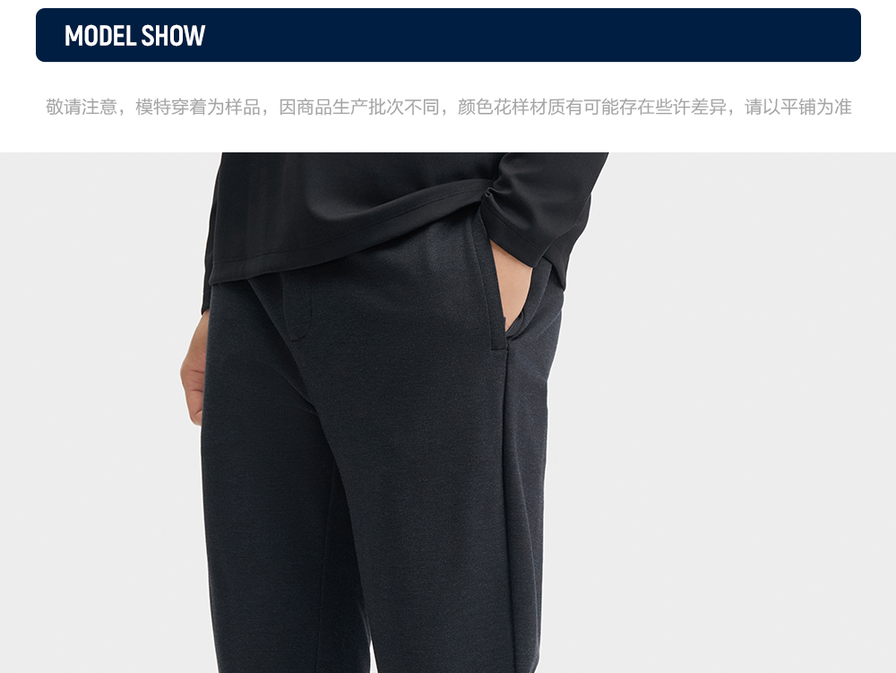 FILA CORE LIFESTYLE BLUE GEOMETRIC SNOW ART Men Knit Pants (Grey)