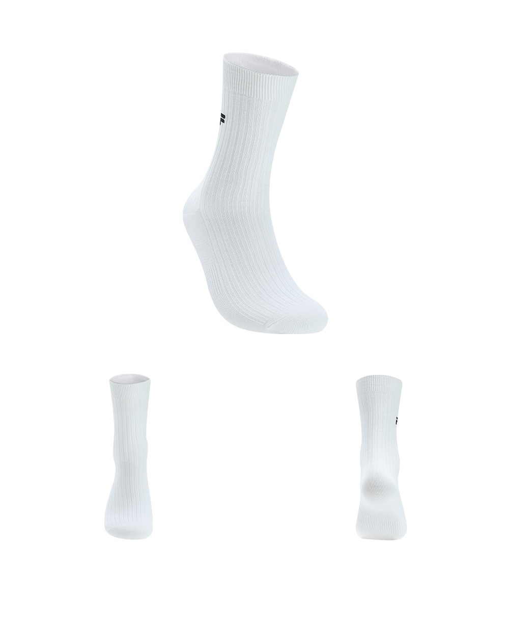 FILA FUSION INLINE Unisex Mid-Length Socks (White / Black / Orange)