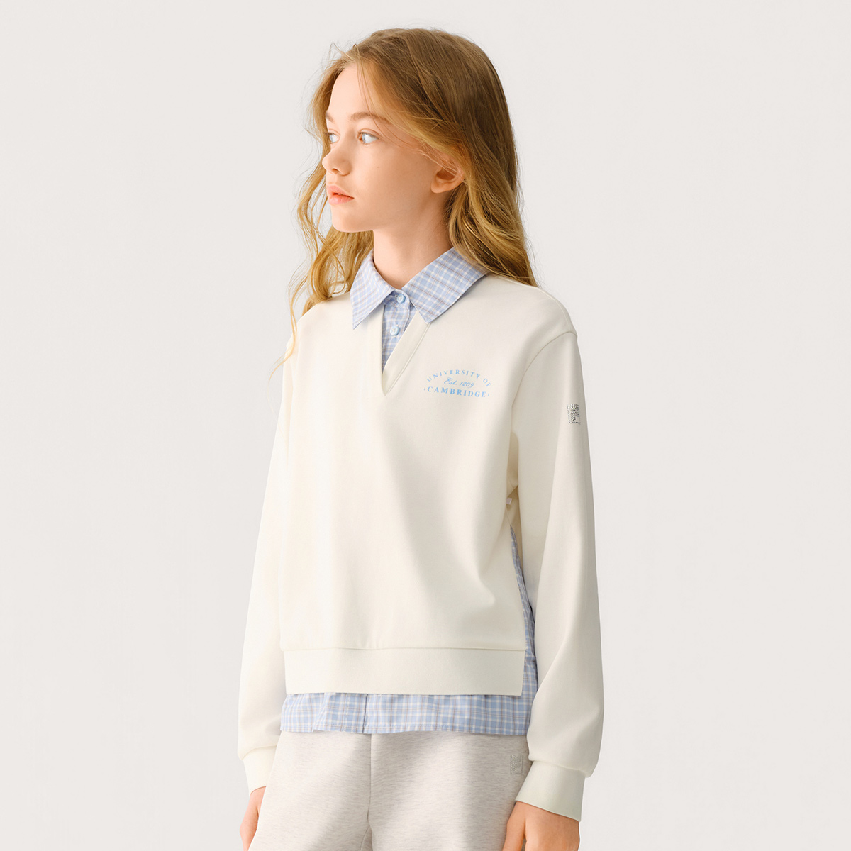 FILA KIDS CROSS OVER Girls Sweatshirt in White