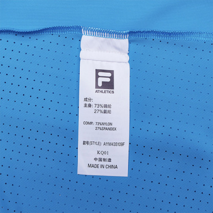 FILA CORE ATHLETICS GOLF (DP WORLD TOUR) Women Short Sleeve T-shirt (Blue)