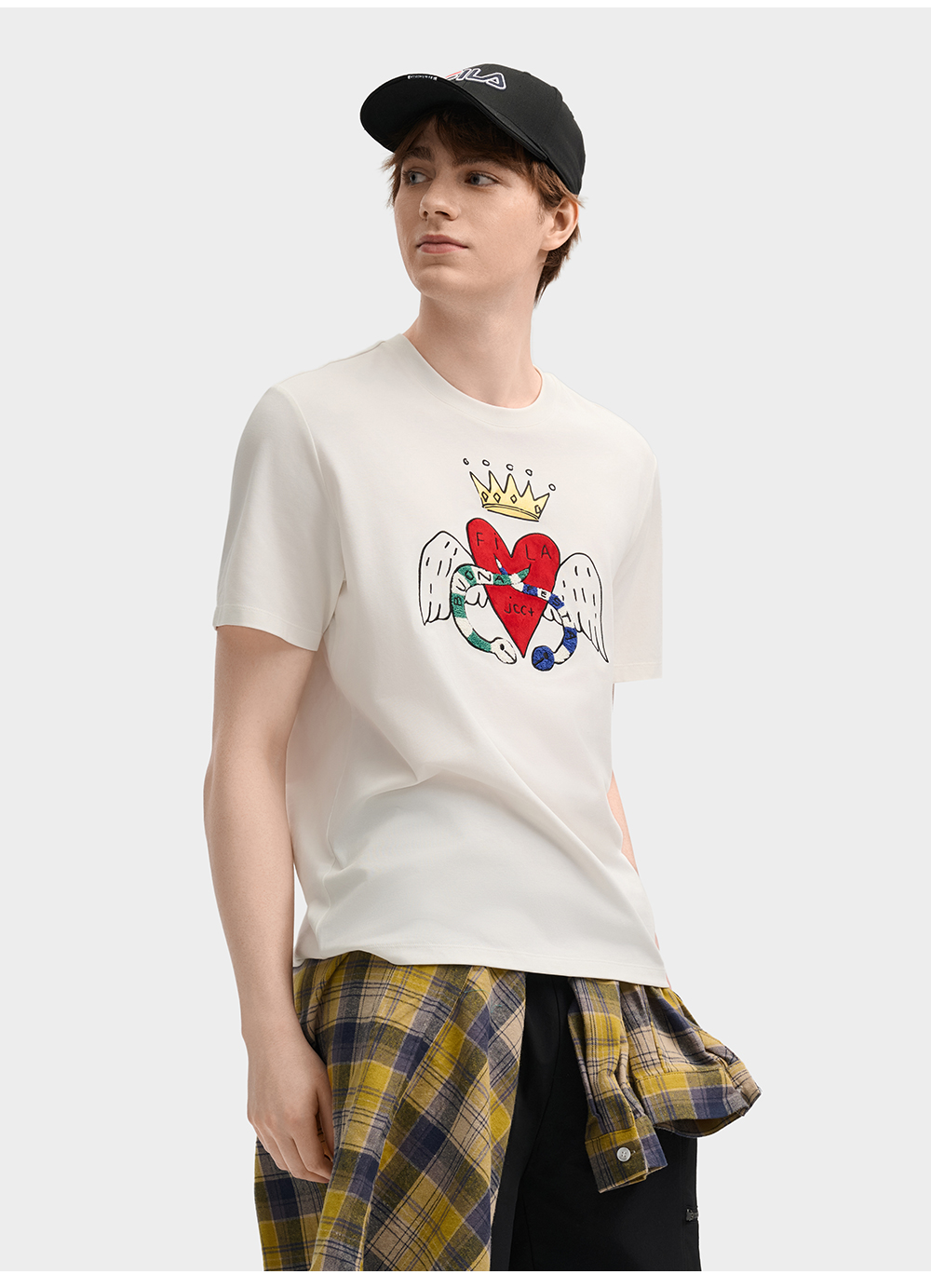 FILA CORE LIFESTYLE ORIGINALE FILA SOPHEY Men Short Sleeves T-Shirt (White)