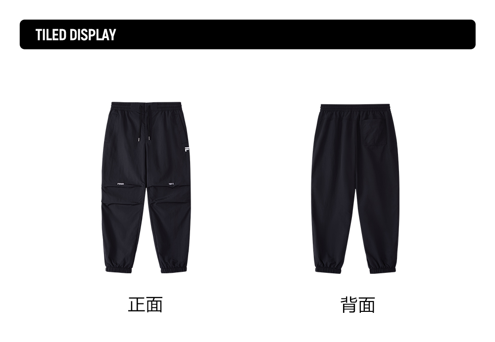 FILA FUSION INLINE FUSIONEER Men Woven Pants (Black)