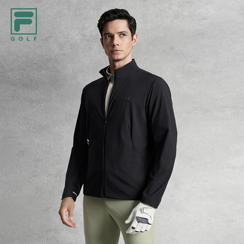 FILA CORE ATHLETICS GOLF ELITE GOLF CLUB Men Woven Top (Black)