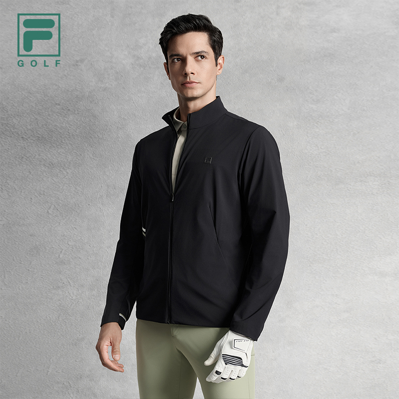 FILA CORE ATHLETICS GOLF ELITE GOLF CLUB Men Woven Top (Black)