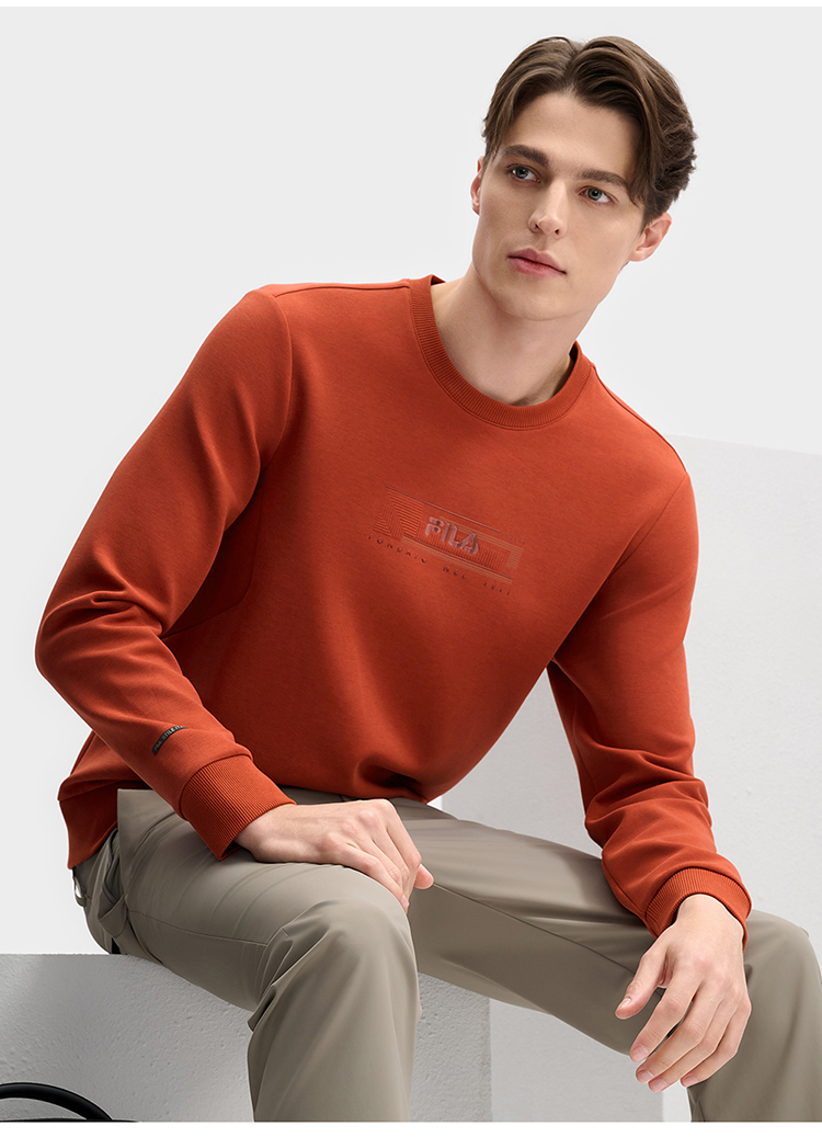 FILA CORE LIFESTYLE WHITE MILAN DESIGN WEEK Men Sweatshirt  (Red / Turquoise / White)