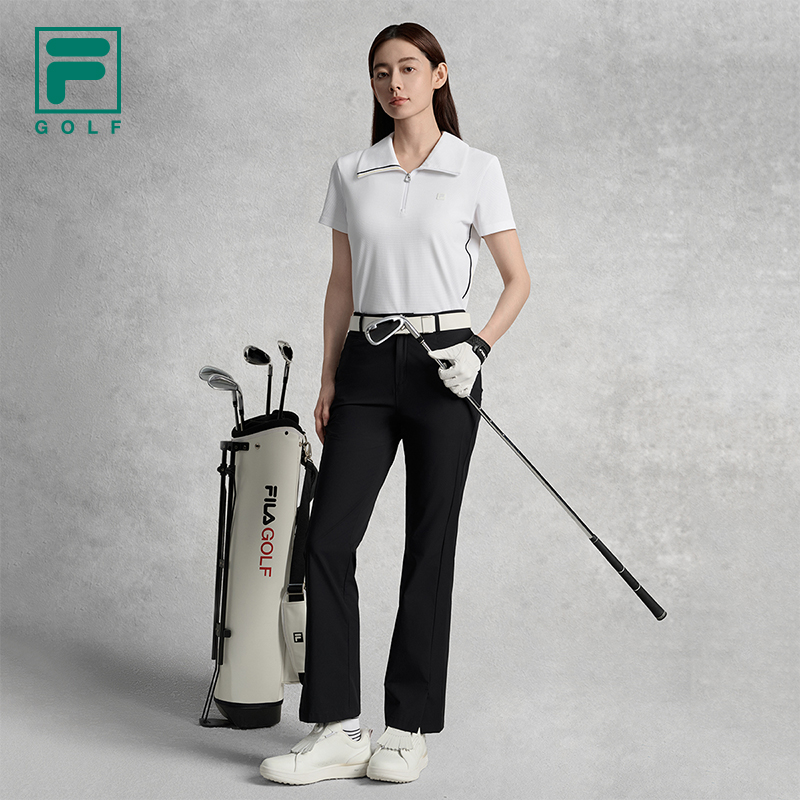 FILA CORE ATHLETICS GOLF ELITE GOLF CLUB Women Short Sleeve Polo (White)