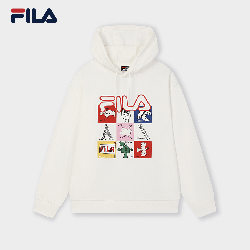 FILA CORE LIFESTYLE ORIGINALE FILA SOPHEY Men Hoodie (Red / White)