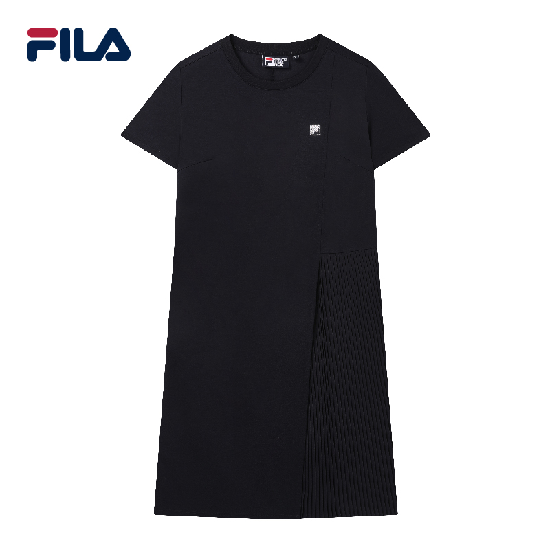FILA CORE Women's WHITE LINE Dress in Navy