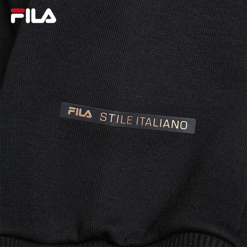 FILA CORE EAST HAMPTON WHITE LINE BLUE Men's Pullover Sweater in Black