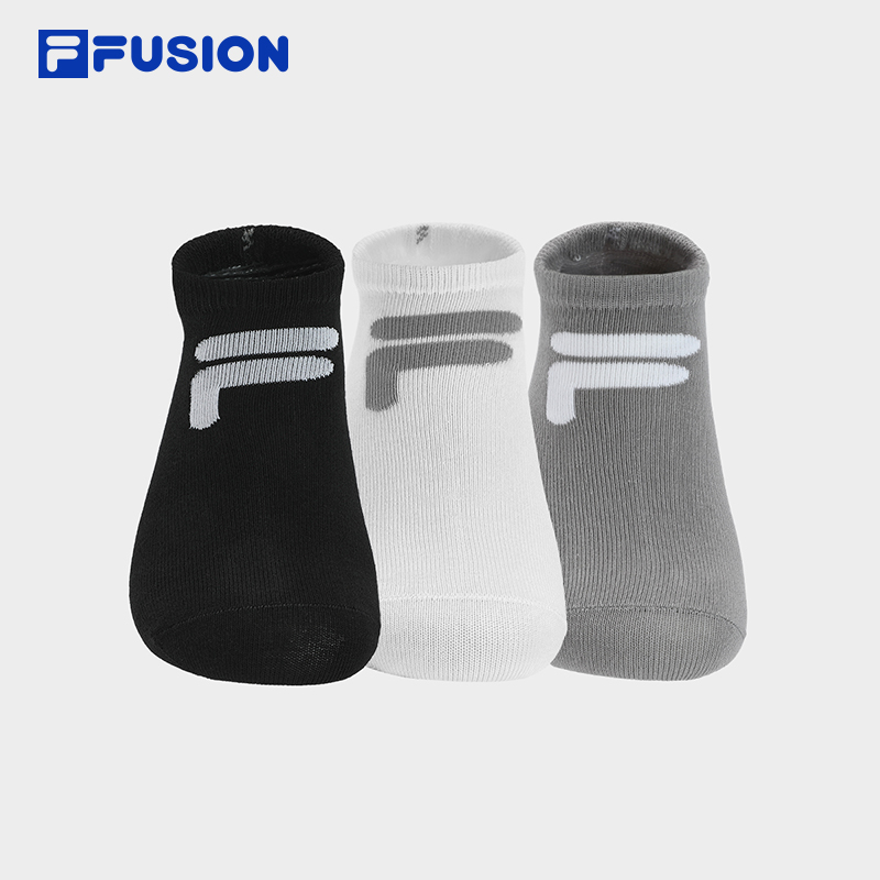 FILA FUSION INLINE CLASSICS Unisex Socks in Black and White