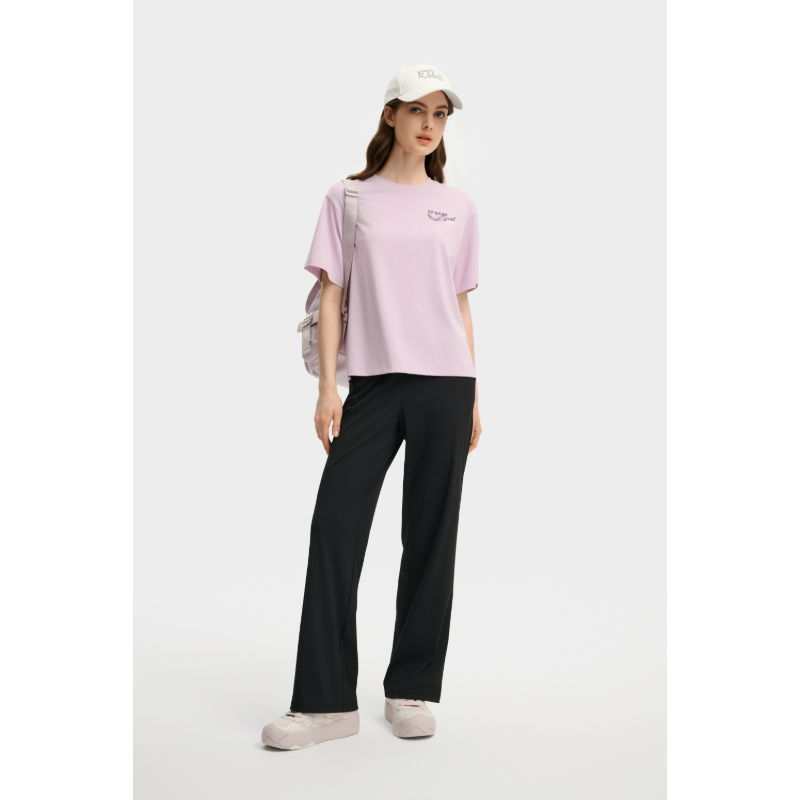 FILA CORE LIFESTYLE HERITAGE FILA X M.C.ESCHER Women Short Sleeve T-shirt (Pink / White)