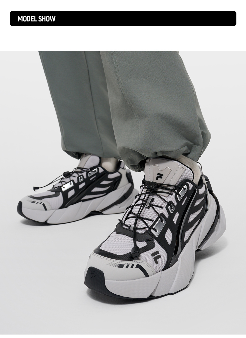 FILA FUSION FUSION TI-22 Men Sneakers (Black/Grey)