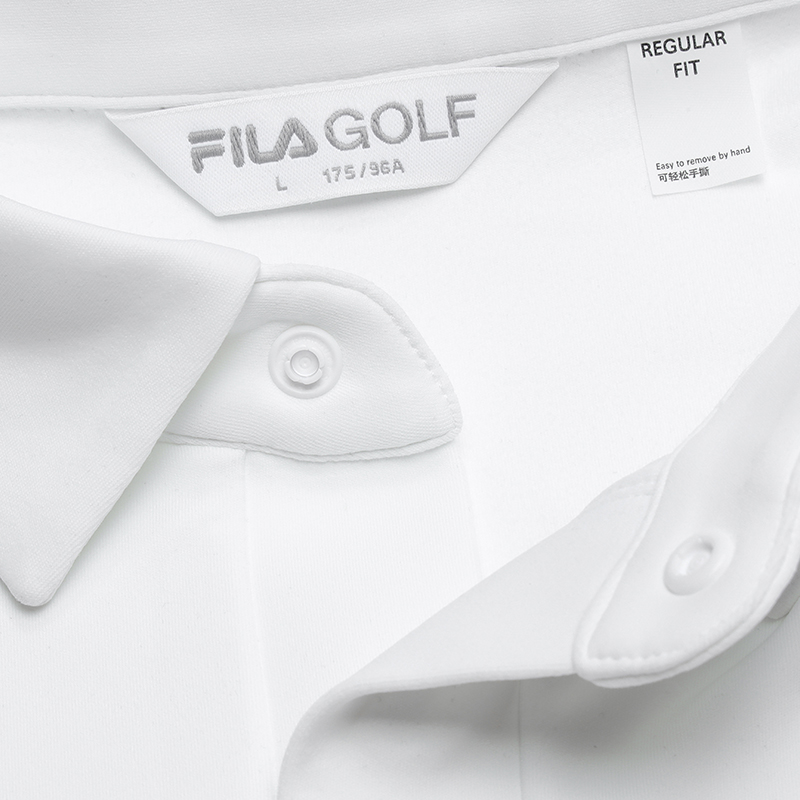 FILA CORE ATHLETICS GOLF Men Long Sleeve Polo in White