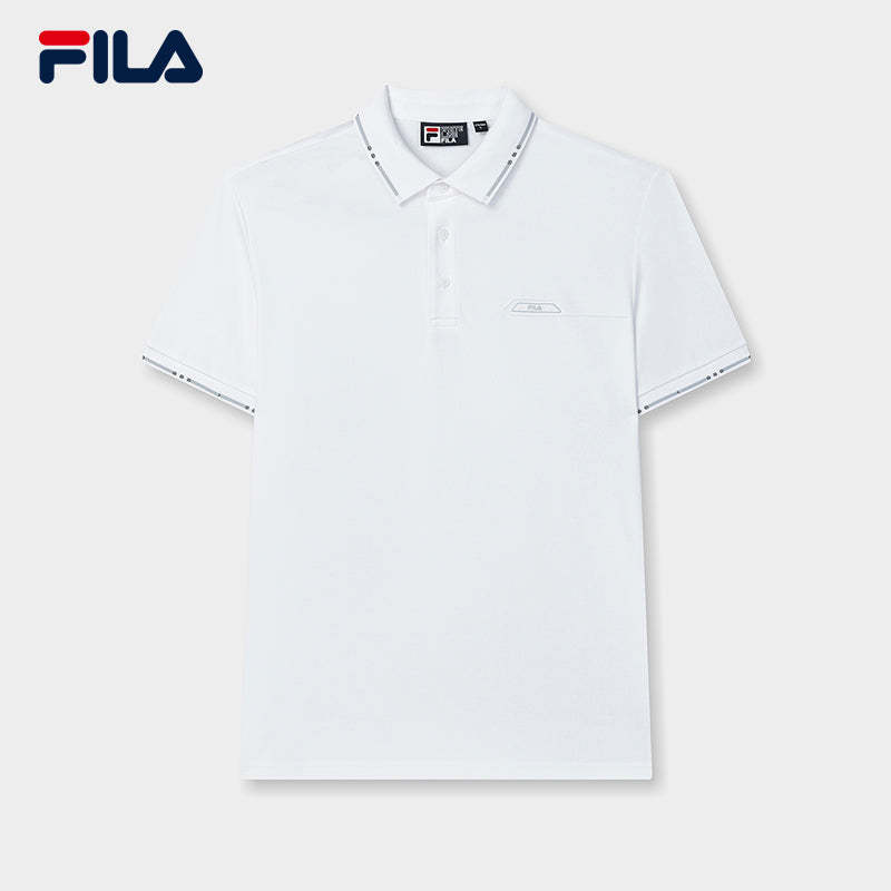 FILA CORE LIFESTYLE WHITE ORTISEI Men Polo T-shirt