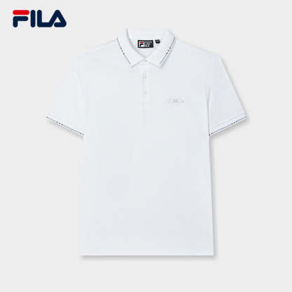 FILA CORE LIFESTYLE WHITE ORTISEI Men Polo T-shirt