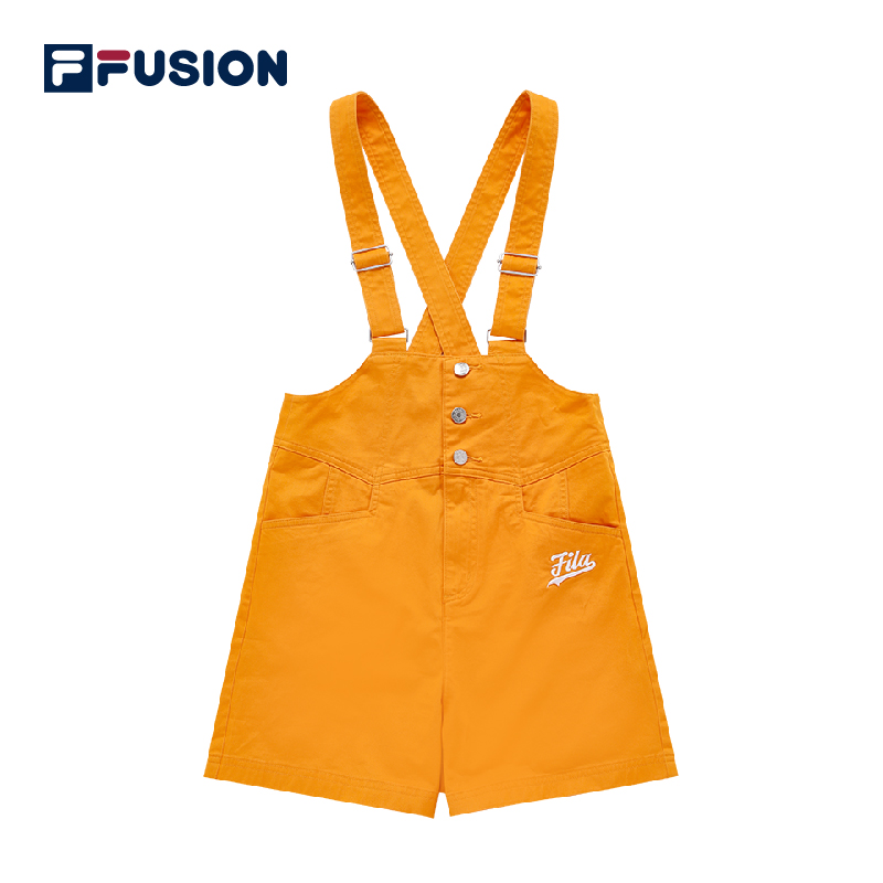 FILA FUSION Women's INLINE Baseball Suspender Pants in Orange