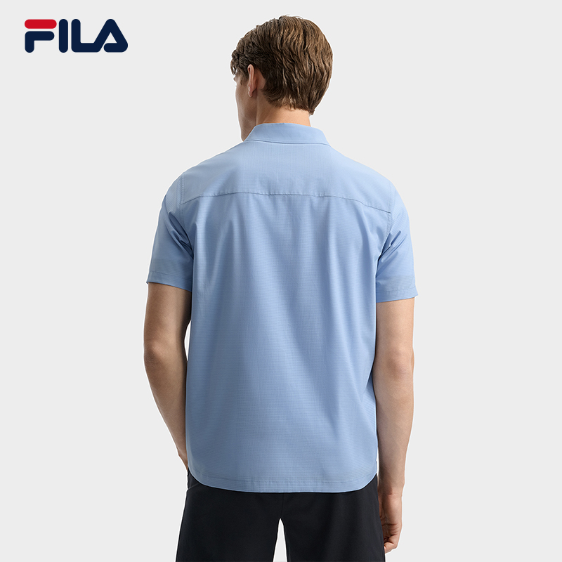FILA CORE LIFESTYLE WHITE LINE ESCAPE THE CITY Men Short Sleeves Shirt