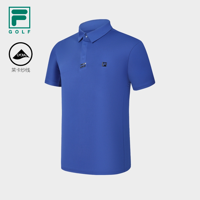 FILA CORE ATHLETICS GOLF2 Men Short Sleeve Polo (Black / Blue / White)