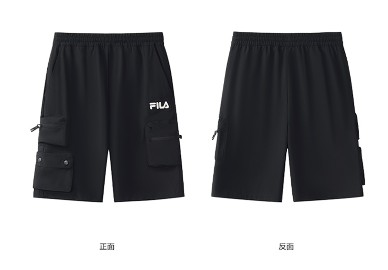 (130-170cm) FILA KIDS ORIGINALE Boy's Knit 5 Inch Pants in Navy / Blue