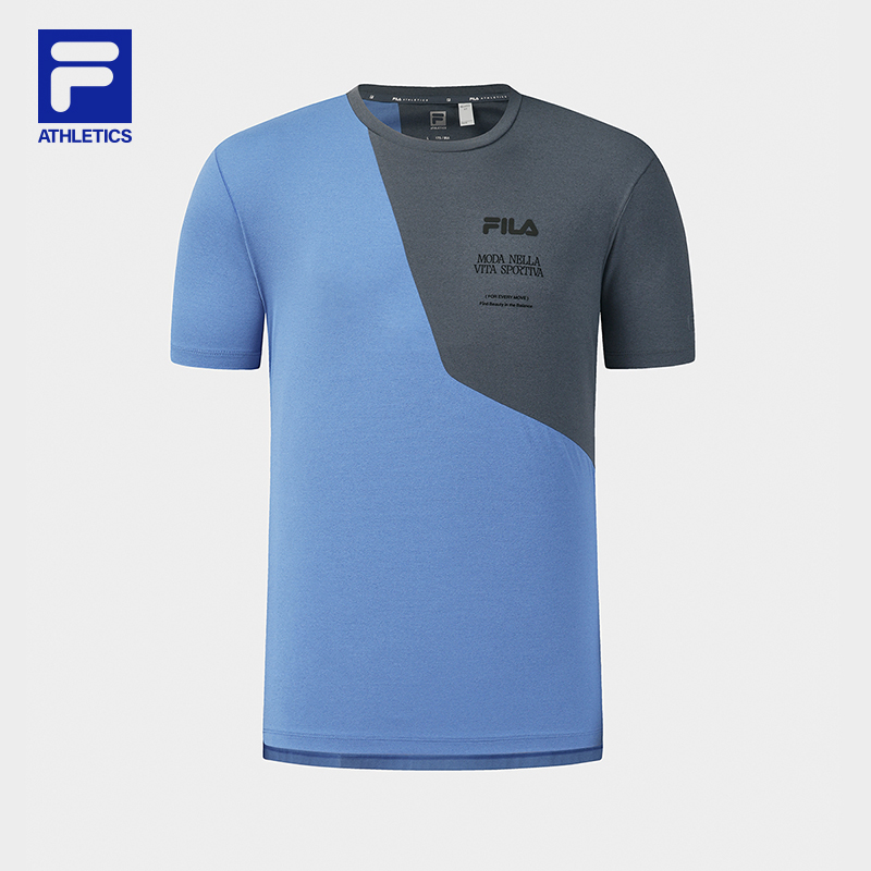 FILA MEN'S FITNESS Knitted Short Sleeve Top