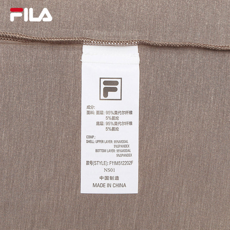FILA CORE LIFESTYLE BLUE QUADRILATERO AESTHETICS Men Long Sleeve Polo (Black / Brown)