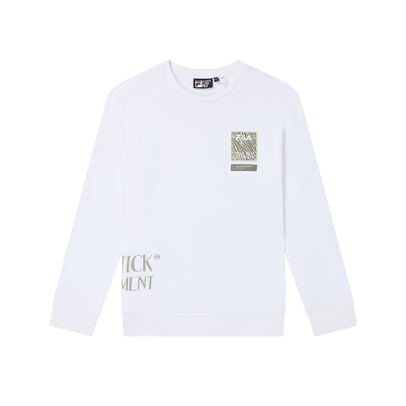 FILA CORE Men's MAGIC STICK WHITE LINE ORIGINALE Sweater in White