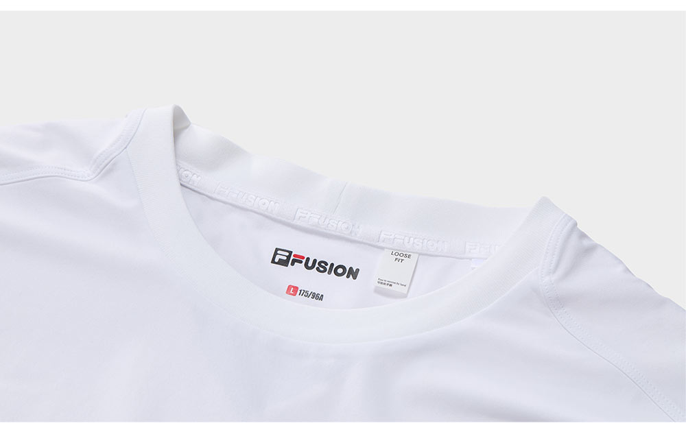 FILA FUSION INLINE URBAN TECH VR IN VIRTUAL REALITY Men Short Sleeves T-Shirt (Black / White)