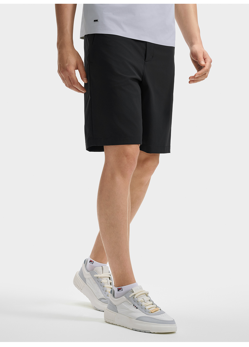 FILA CORE LIFESTYLE BLUE Men Woven Shorts (Black)