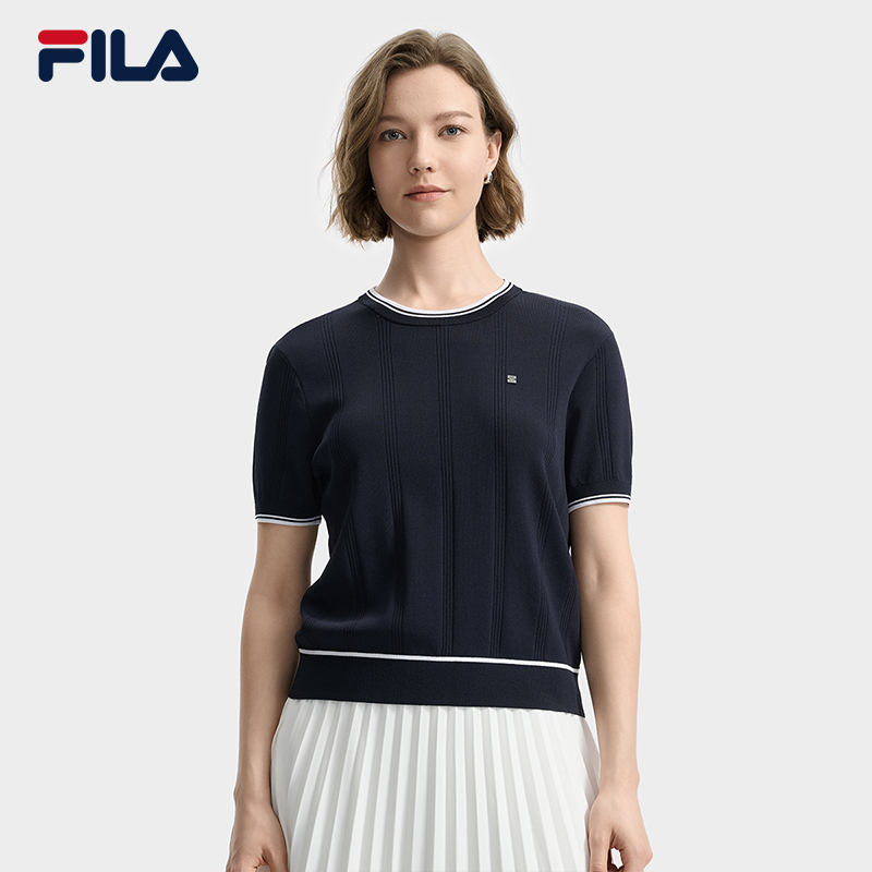 FILA CORE LIFESTYLE WHITE LINE ESCAPE THE CITY Women Knit Sweater