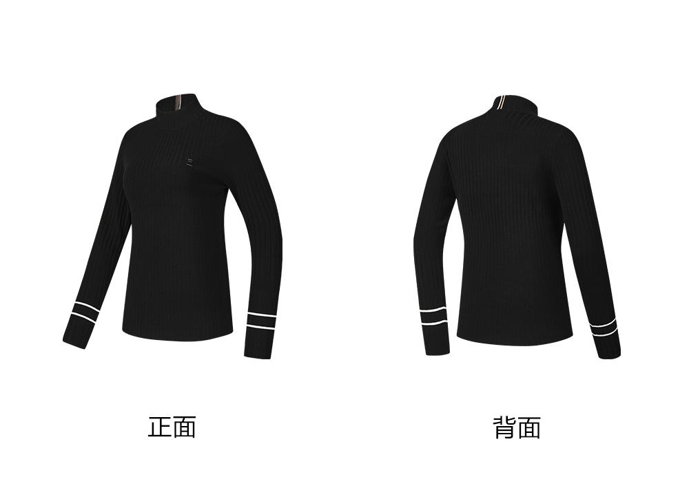 FILA CORE ATHLETICS GOLF BTB LUXURY CLASISSANCE Women Knit Sweater (Beige / Black)