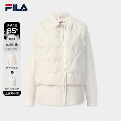 FILA CORE LIFESTYLE WHITE Women 2-piece Down Jacket