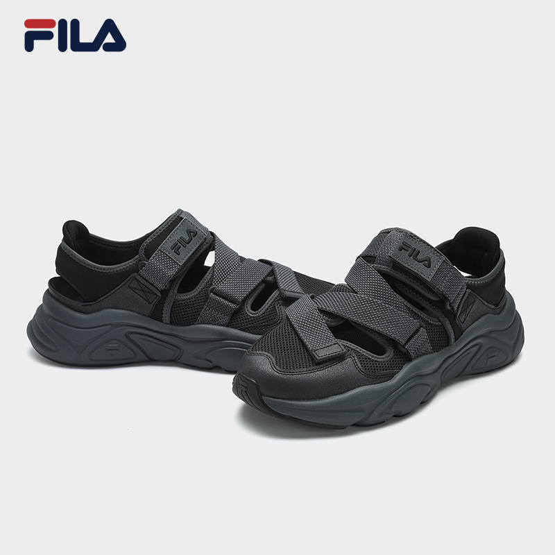 FILA CORE MARS FASHION ORIGINALE Men Sandal Shoes (Black/Grey)