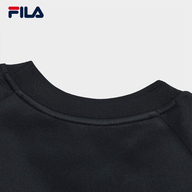 FILA CORE LIFESTYLE EMERALD FANCY BRERA Women Pullover Sweater (Black)