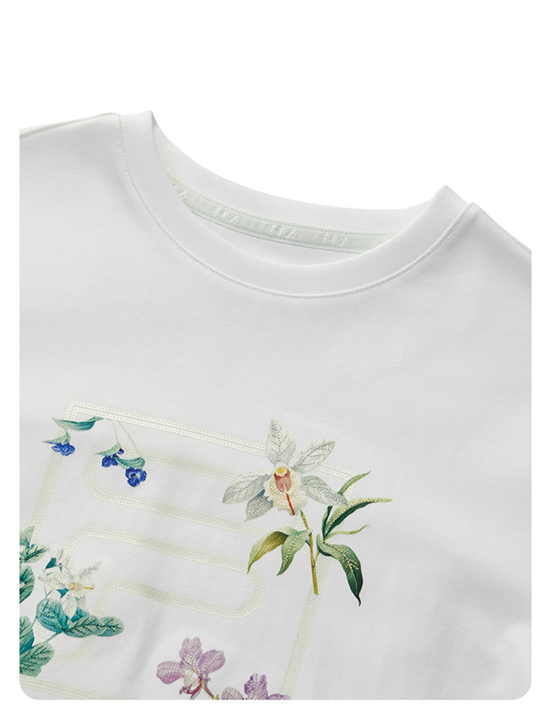 FILA KIDS WHITE LINE Girl's Short Sleeve T-Shirt