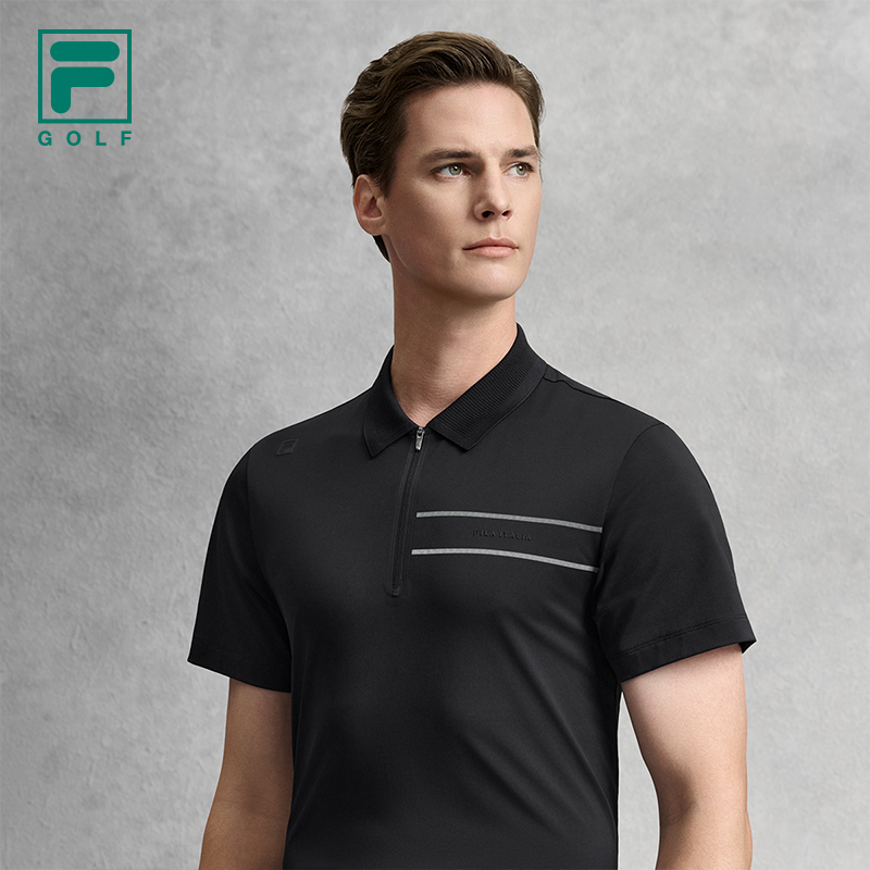 FILA MEN'S GOLF Knitted Short Sleeve Polo Shirt