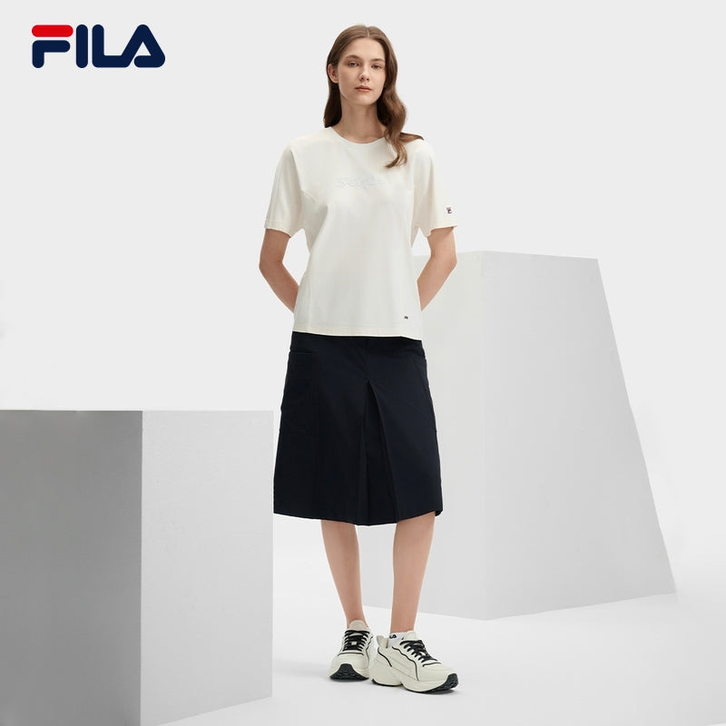 FILA CORE LIFESTYLE MODERN HERITAGE THE LOUVRE PALACE Women Skirt (Navy)