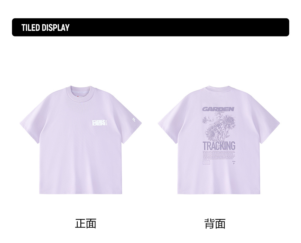 FILA FUSION INLINE URBAN TECH Women Short Sleeve T-shirt (White / Violet)
