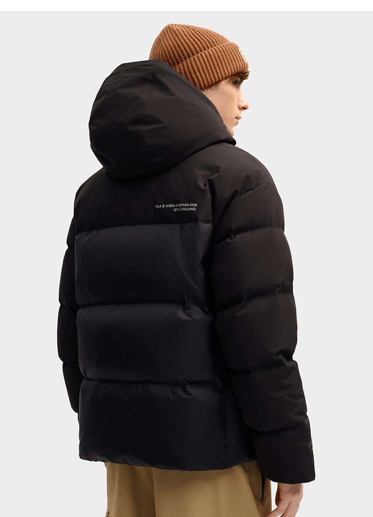 FILA CORE FILA ORIGINALE Men Down Jacket（Black)