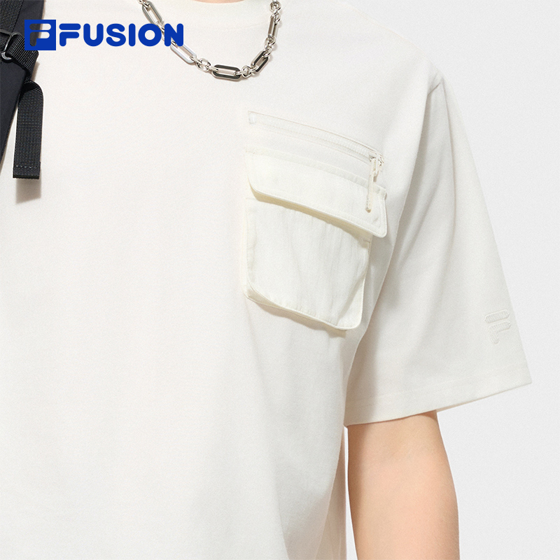 FILA FUSION INLINE Men Knitted Short Sleeve Top