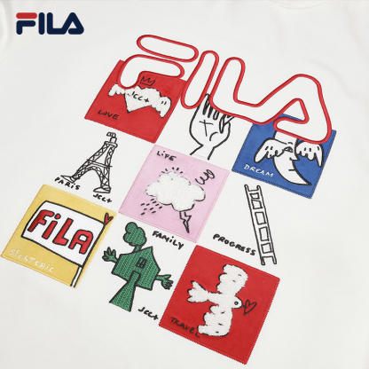 FILA CORE LIFESTYLE ORIGINALE FILA SOPHEY Men Hoodie (Red / White)