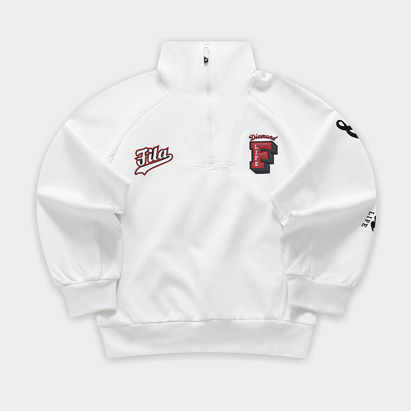 FILA FUSION INLINE CULTURE Women Pullover Sweater in White
