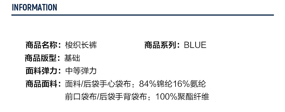 FILA CORE LIFESTYLE BLUE Men Woven Pants (Ash)