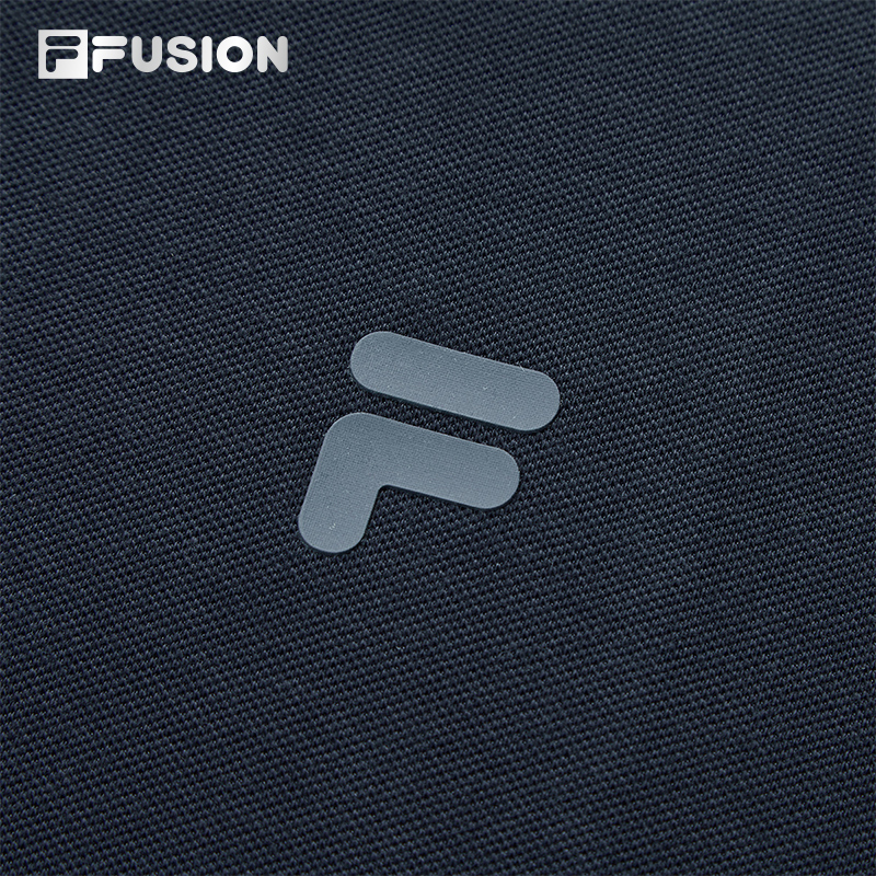 FILA MEN'S FUSIONEER Knitted Short Sleeve Polo Shirt
