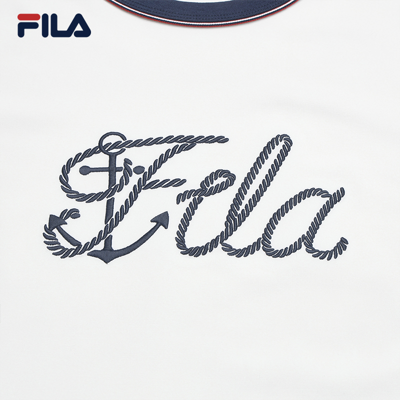 FILA WOMEN'S HERITAGE Knitted Short Sleeve Top