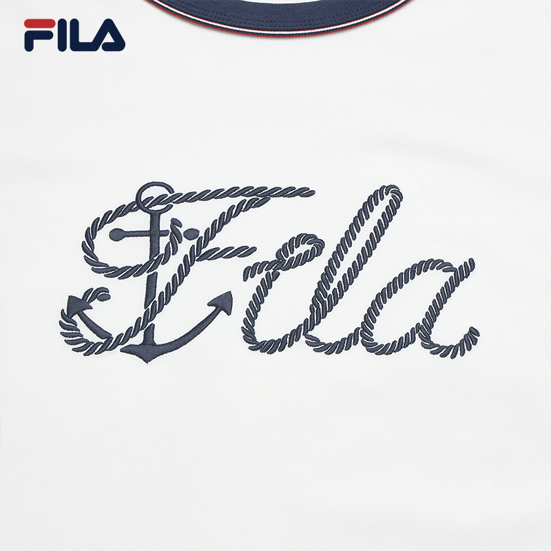 FILA WOMEN'S HERITAGE Knitted Short Sleeve Top