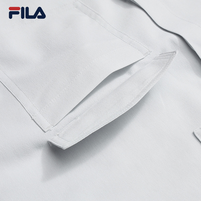 FILA WOMEN'S WHITE Woven Short Sleeve Shirt