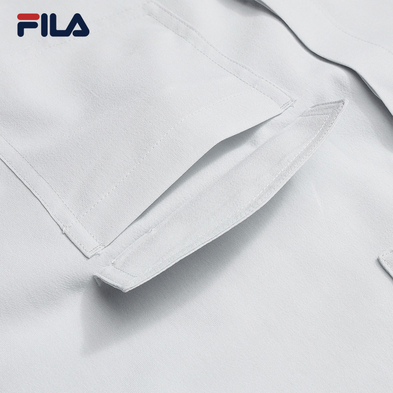 FILA WOMEN'S WHITE Woven Short Sleeve Shirt