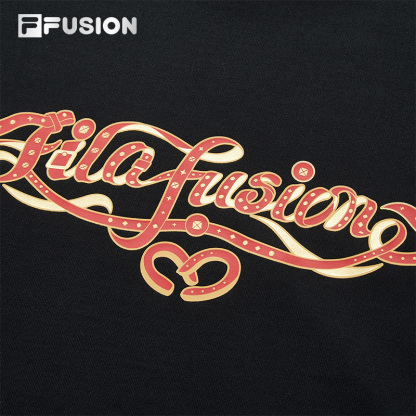 FILA FUSION SPECIAL PLANNING Knitted Short Sleeve Top BLACK