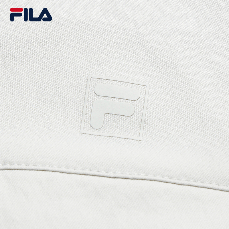 FILA CORE Men WHITE Woven Long Sleeve Jacket GREY