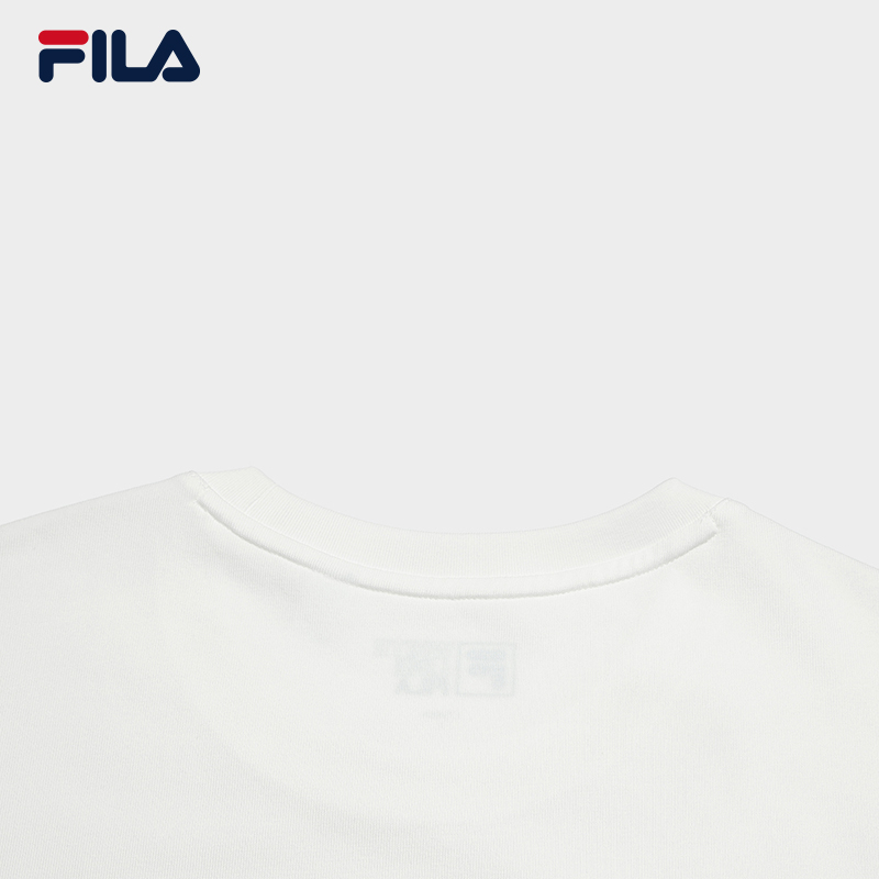 FILA CORE Men CNY Knitted Short Sleeve Top WHITE